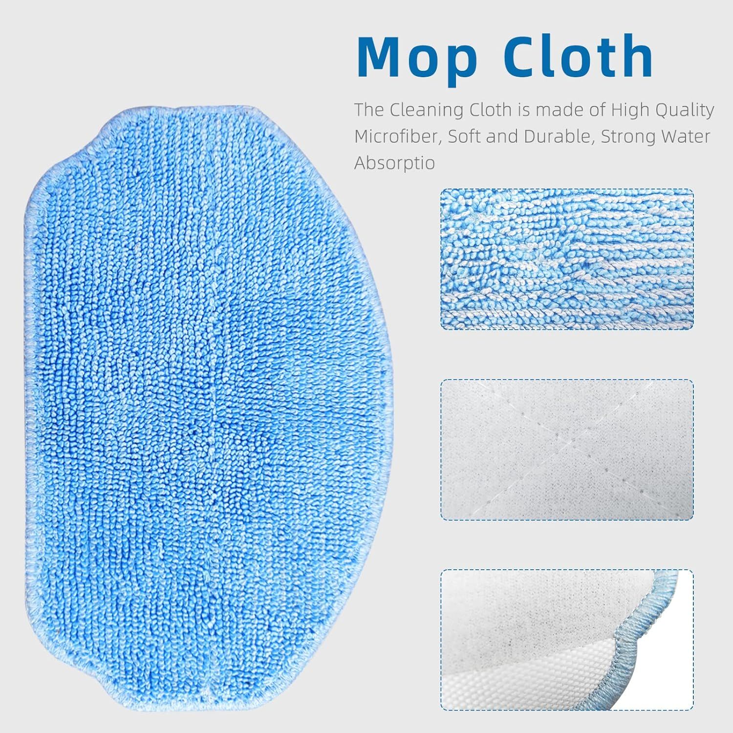 Replacement Parts or MAMNV BR150 BR151 BR152 BR153 BR154 also it ZCWA, GTTVO, ONSON, SHELIKI Robotic Cleaners: 4 Side Brushes, 4 HEPA ilters, 2 Mop Pads - Image 5