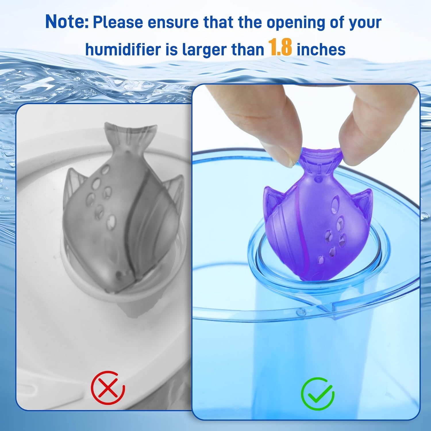 Humidiier Cleaning ish, 6 Pack Humidiier Cleaner or Humidiiers and ish Tanks, Puriies Water, Prevents Hard Water Build-Up, Reduces Scale, Purple - Image 4