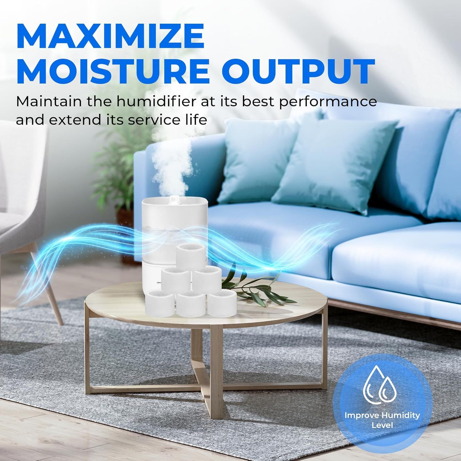 30-Pack Top ill Humidiier Replacement ilters or LEVOIT Classic160, Dual150, Dual200S, Classic300(S), LV600S, OasisMist 450S, Superior6000S Series Humidiiers by - Image 6