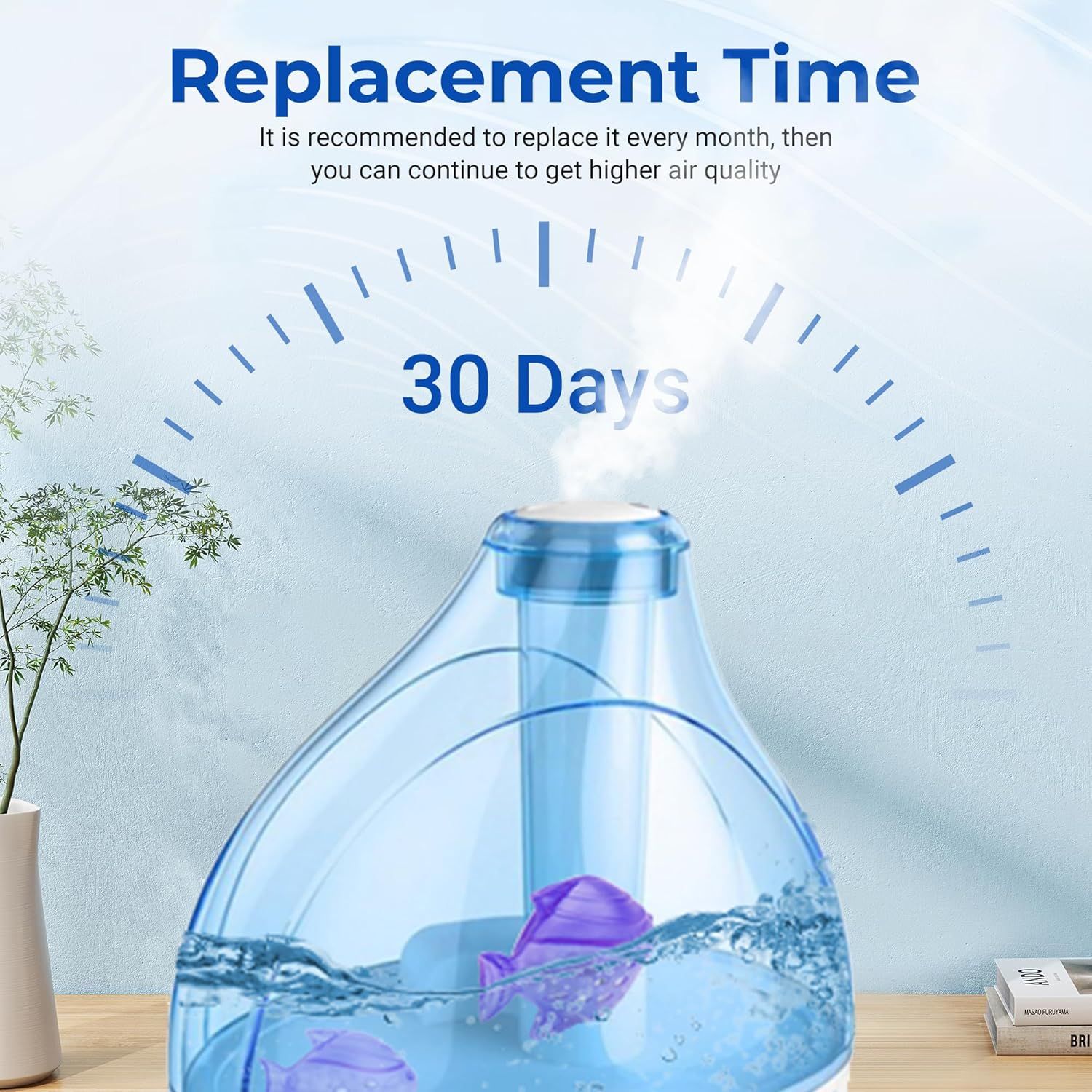 Humidiier Cleaning ish, 12 Pack Humidiier Cleaner or Humidiiers and ish Tanks, Puriies Water, Prevents Hard Water Build-Up, Reduces Scale, Purple - Image 7