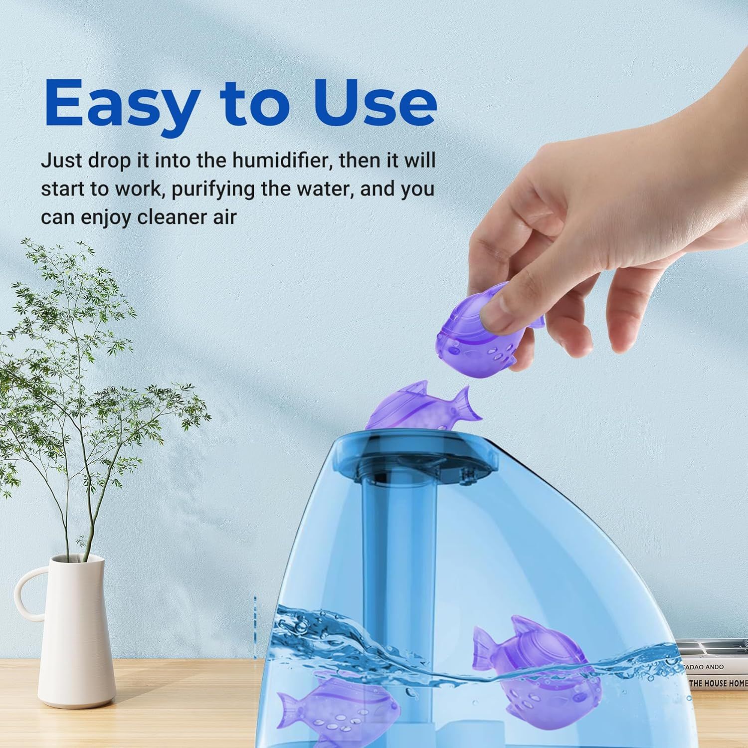 Humidiier Cleaning ish, 12 Pack Humidiier Cleaner or Humidiiers and ish Tanks, Puriies Water, Prevents Hard Water Build-Up, Reduces Scale, Purple - Image 8