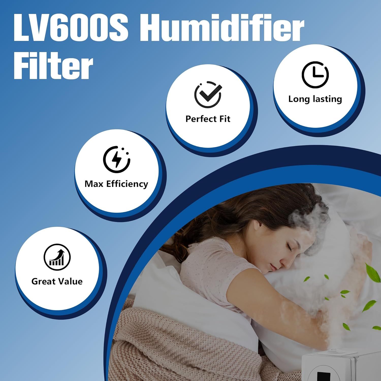 Top ill Humidiier Replacement ilters or LEVOIT Classic160, Dual150, Dual200S, Classic300(S), LV600S, OasisMist 450S, Superior6000S Series Humidiiers to Improve Humidiication, 20-Pack by - Image 8
