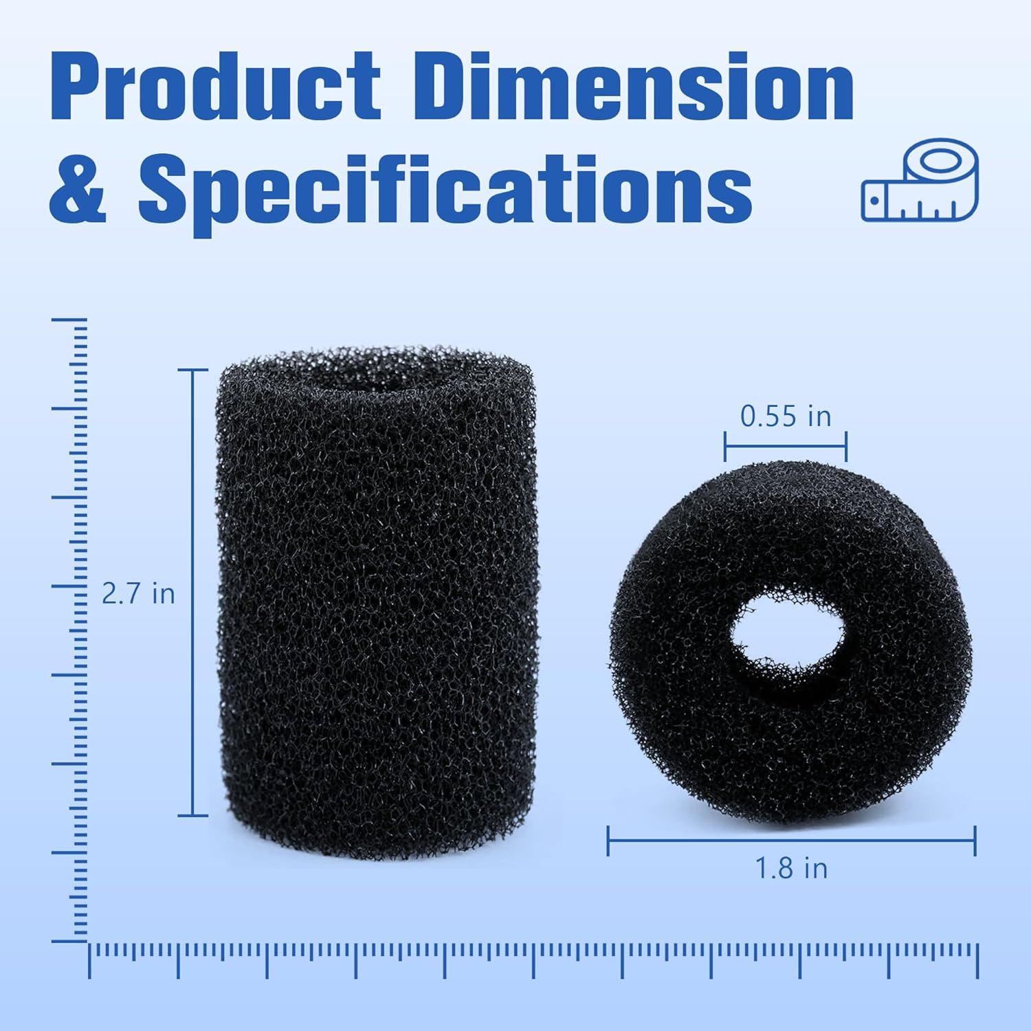 10 Pack Tail Scrubber Replacement or Polaris 280 360 180 380 480 3900 Pool Cleaner Parts, Sweep Hose Scrubber - Image 2