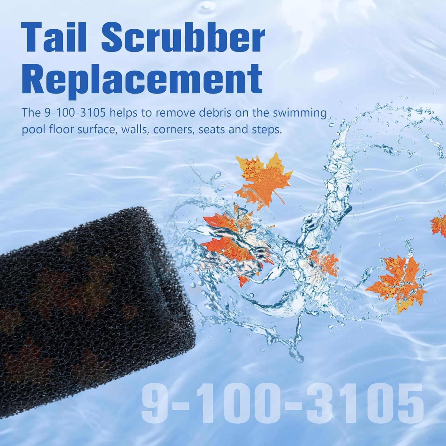 10 Pack Tail Scrubber Replacement or Polaris 280 360 180 380 480 3900 Pool Cleaner Parts, Sweep Hose Scrubber - Image 5