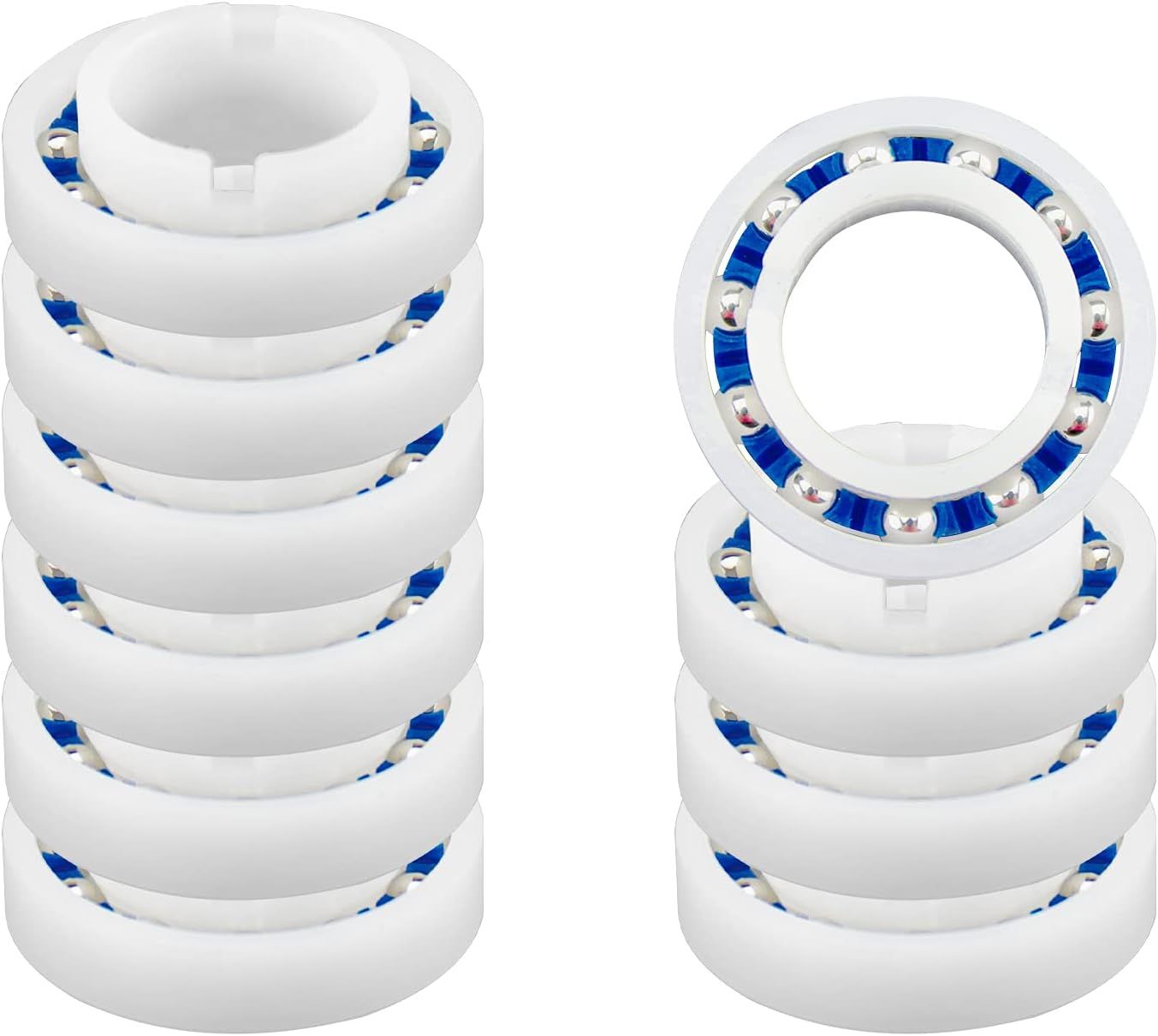 C60 C-60 Ball Bearing Replacement or Pool Cleaner Wheels, Perectly Compatible with Polaris Pressure Pool Cleaners 180 and 280, Smooth Rotation and Sturdy Materials, 10 Pack - Image 1