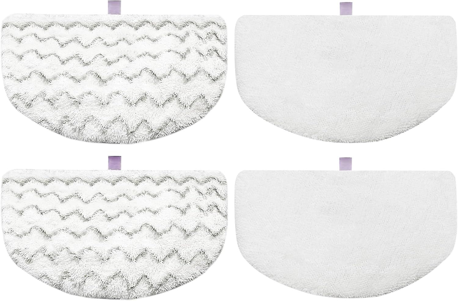 4 Pack Steam Mop Pads Replacement or Bissell Powerresh Steam Mop 1940 1440 1544 1806 2075 Series, Model 5938 19402 19404 19408 19409 1940A 1940 1940Q 1940T 1940W, Microiber Washable, Reusable - Image 1