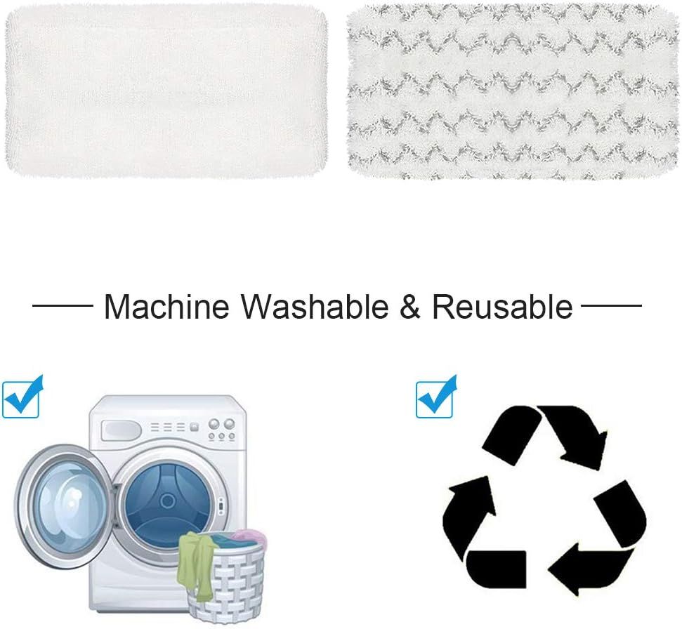 4 Pack Steam Mop Pads or Bissell Symphony 1252 1606670 1543 1652 1132 1530 11326 Vacuum and Steam Mop, Bissell 2747A Replacement Pads, Bissel Symphony Pet Mop Pads, Microiber Washable & Reusable - Image 5