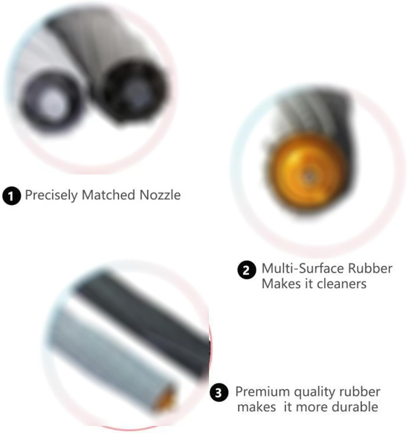2 Sets Extractor Roller Brush Replacement Parts Compatible with iRobot Roomba 800 900 Series 805 860 870 880 890 960 961 980 981 985 Vacuum Accessories - Image 2