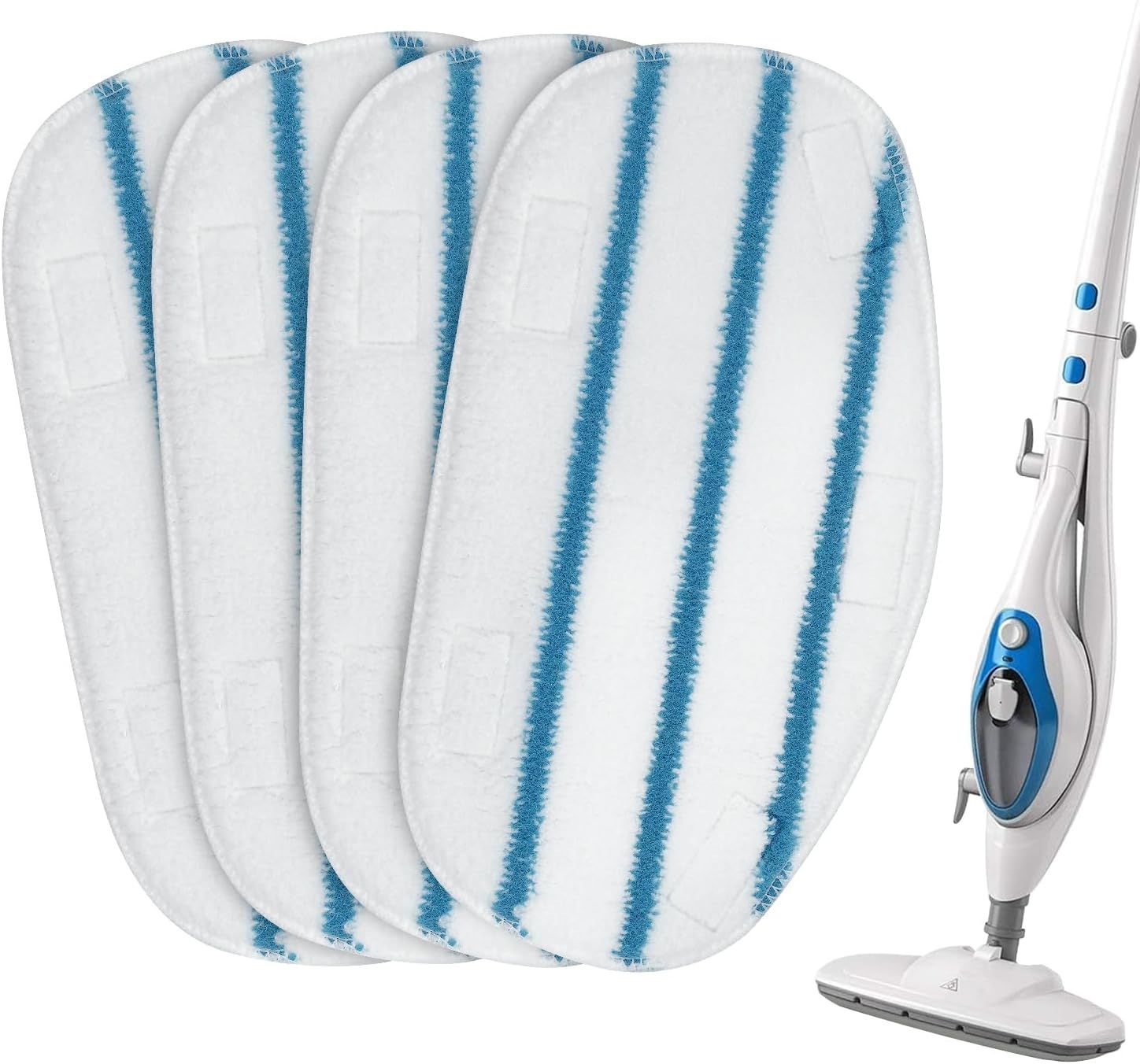Steam Mop Pads Compatible with PurSteam ThermaPro 10-in-1 and ThermaPro 211 Steam Mop Cleaner Microiber Pur steam Mop Replacement Pads Washable Reusable Steam Mop Pads or Steamer loor Cleaning - Image 1
