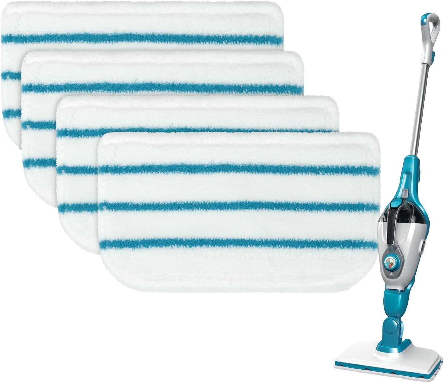 Steam Mop Pads Replacement Compatible with Black Decker Steam Mop SM1600, SM1610, SM1620, HSM13E1, HSMC1300X, HSMC1321, HSMC1361SG Cleaner Black and Decker Steam Mop Replace Pads or loor Cleaning - Image 1