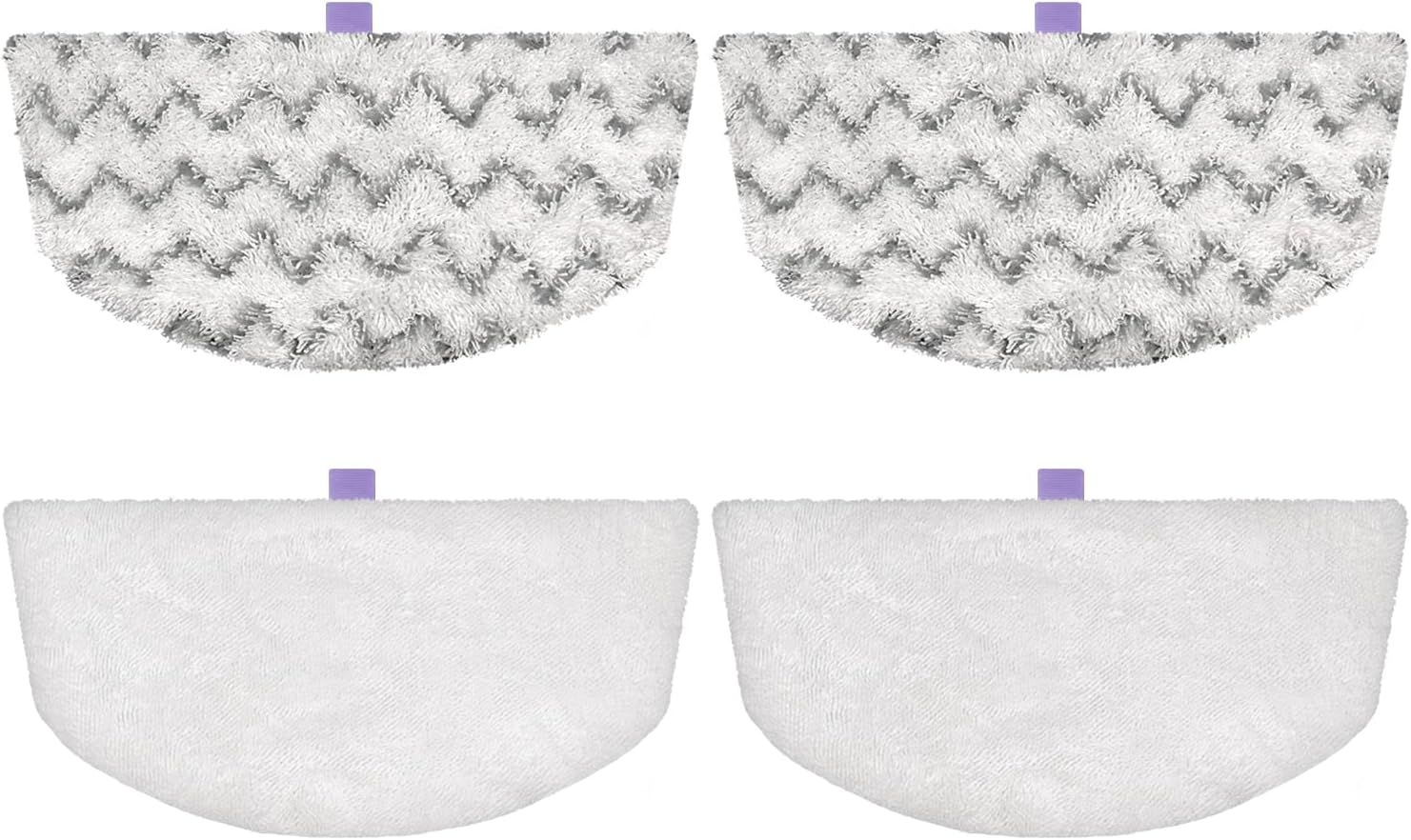 Steam Mop Replacement Pads Compatible with Bissell Powerresh Mop Pads or Bissell 1940 1806 1544 1440 2075 2685 2814 Series Mops Resuable loor Steamer Mop Pad Reills or Dry & Wet Cleaning, 4 Pack - Image 1