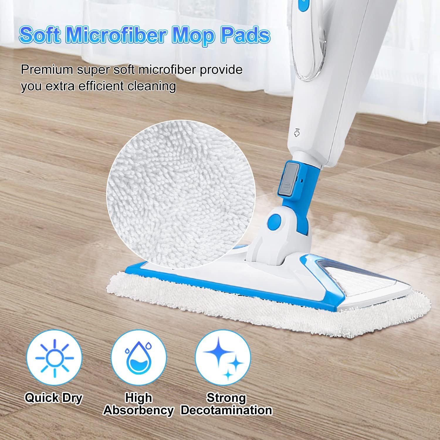 Steam Mop Replacement Pads Compatible with Bissell Powerresh Mop Pads or Bissell 1940 1806 1544 1440 2075 2685 2814 Series Mops Resuable loor Steamer Mop Pad Reills or Dry & Wet Cleaning, 4 Pack - Image 4