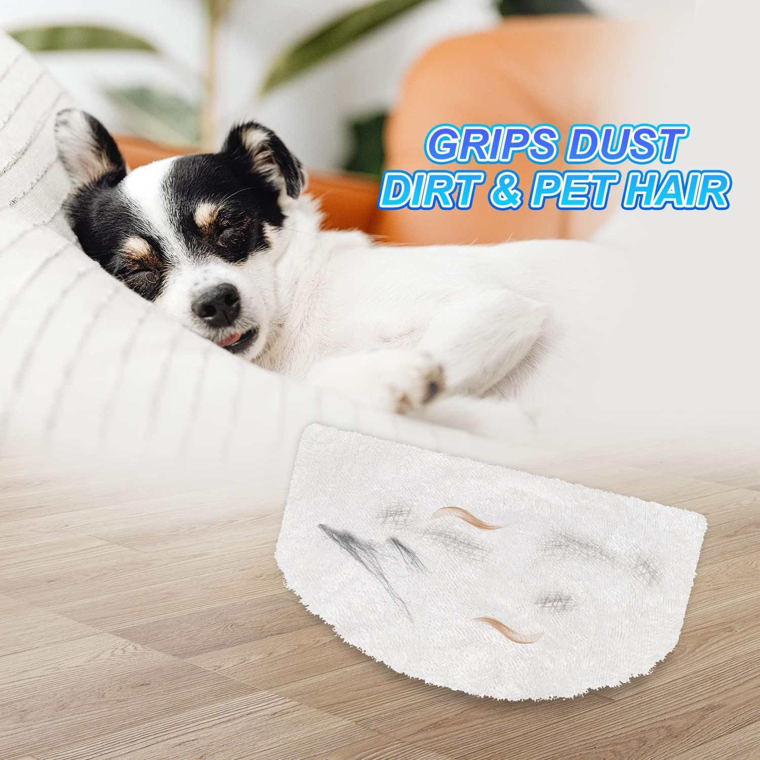 Steam Mop Replacement Pads Compatible with Bissell Powerresh Mop Pads or Bissell 1940 1806 1544 1440 2075 2685 2814 Series Mops Resuable loor Steamer Mop Pad Reills or Dry & Wet Cleaning, 4 Pack - Image 7
