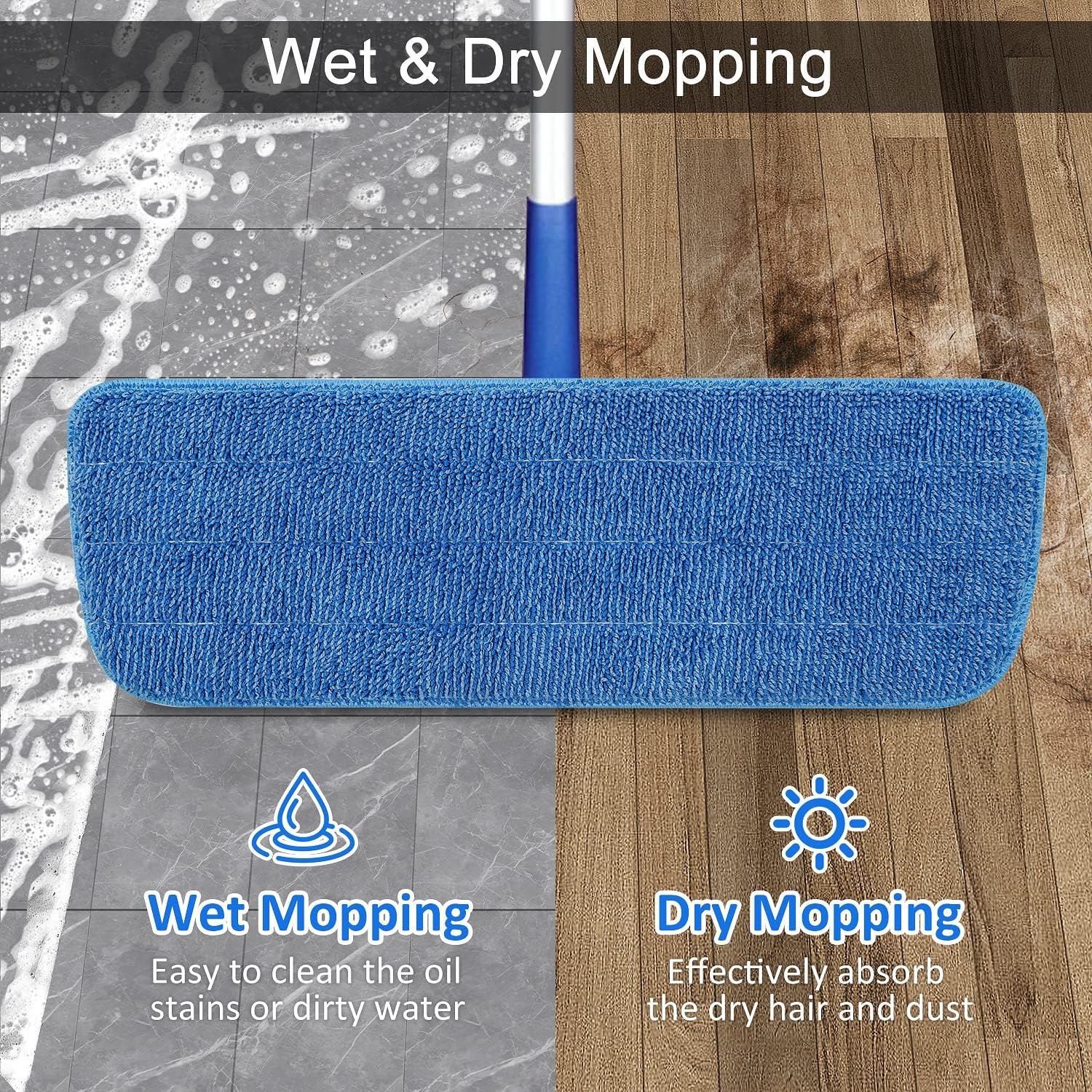 3 Pack Microiber Mop Pads Replacement or Wet/Dry Mop loor Cleaning Reusable Mop Pads Reills or Spray loor Mops Compatible with Bona loor Care System and Any Microiber lat Spray Mop - Image 6