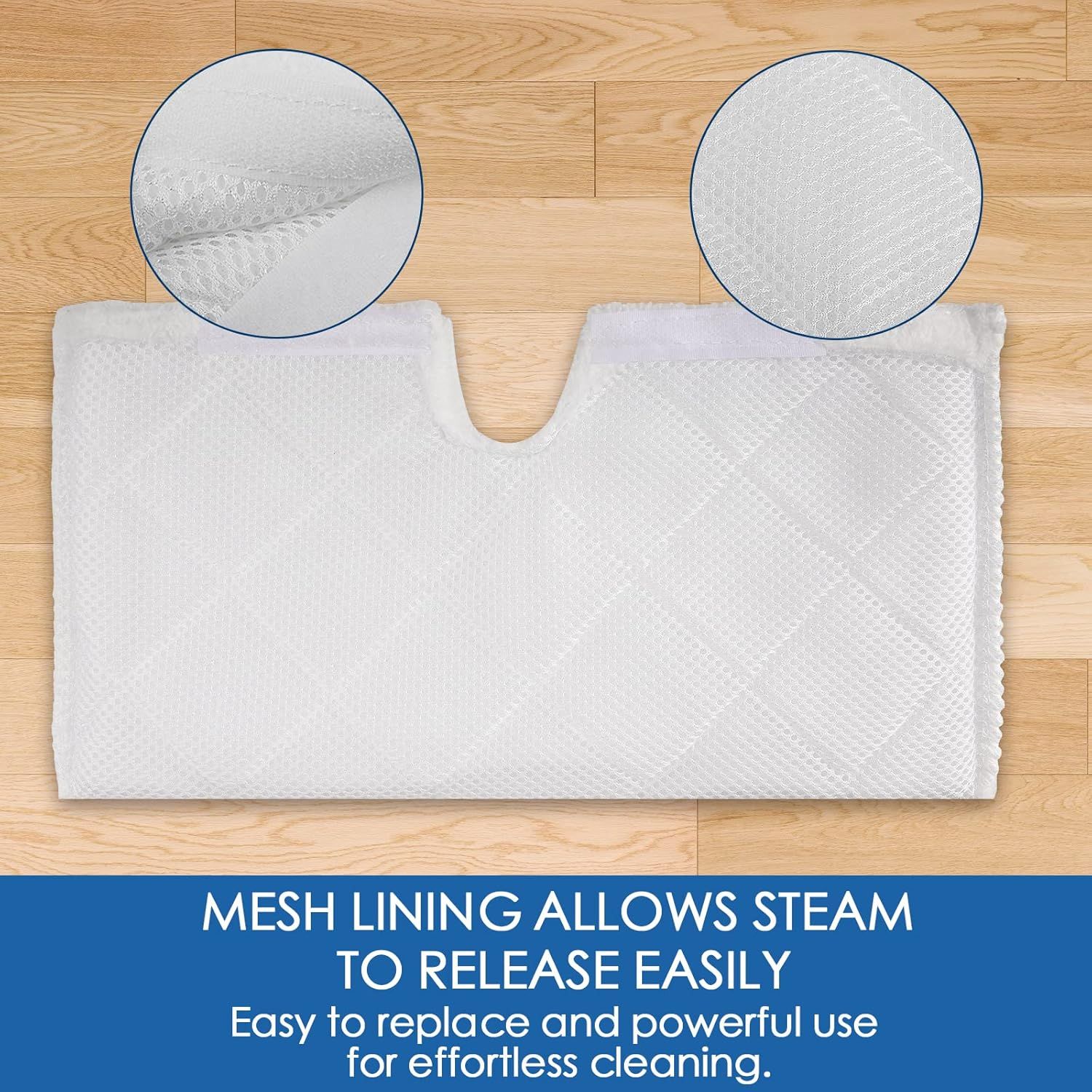 S3501 S3601 Steam Mop Replacement Pads Compatible with Shark Steam Pocket Mop, Vacmop Replacement Pads or Shark Steamer Pads S3500 Series S3501 S3601 S3550 S3601D S3901 S3801 S3801CO, White - Image 5