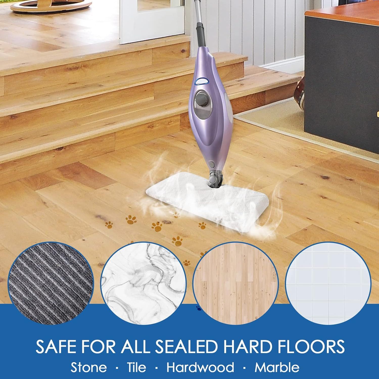 S3501 S3601 Steam Mop Replacement Pads Compatible with Shark Steam Pocket Mop, Vacmop Replacement Pads or Shark Steamer Pads S3500 Series S3501 S3601 S3550 S3601D S3901 S3801 S3801CO, White - Image 6