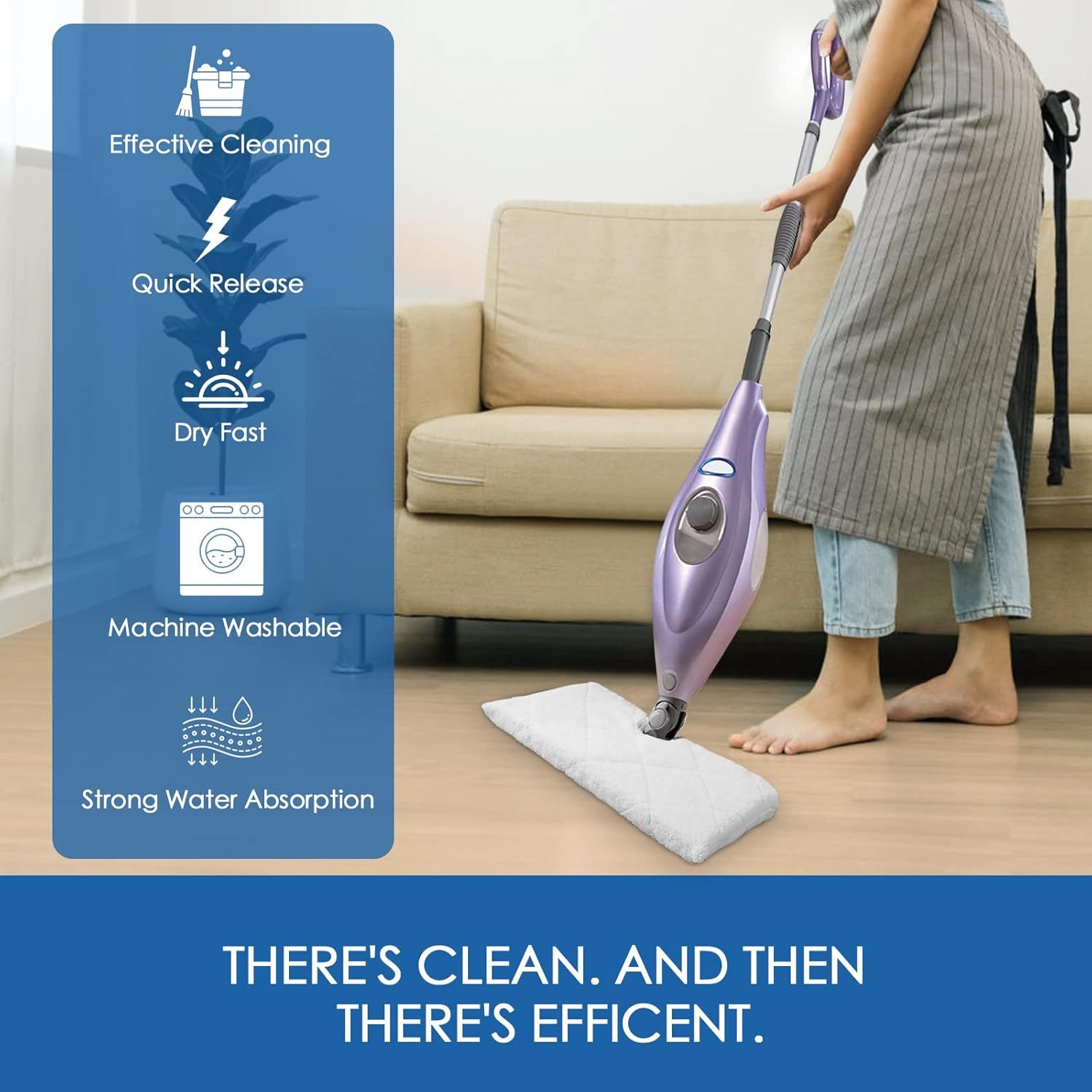 S3501 S3601 Steam Mop Replacement Pads Compatible with Shark Steam Pocket Mop, Vacmop Replacement Pads or Shark Steamer Pads S3500 Series S3501 S3601 S3550 S3601D S3901 S3801 S3801CO, White - Image 8