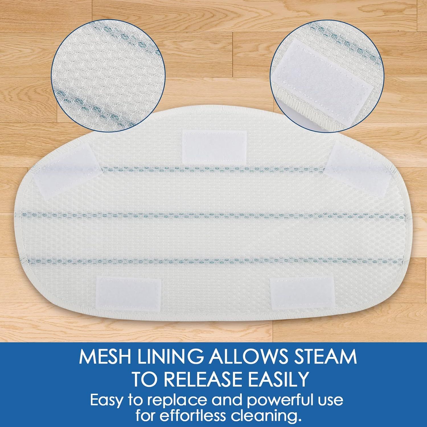Steam Mop Pads or PurSteam ThermaPro 10-in-1 and ThermaPro 211 Steam Mop Cleaner, Pur steam Mop Replacement Pads Microiber Reusable Steam Mop Pads or Steamer loor Cleaning, 6 Pack - Image 4