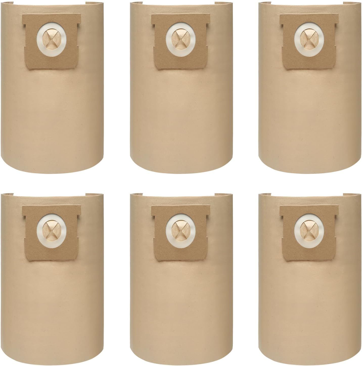 6 Pack DXVA19-4104 Dust Bags or DEWALT 5-6-8 Gallon Wet/Dry Vacuum, Compatible with DXV05P DXV06PL DXV08S - Image 1