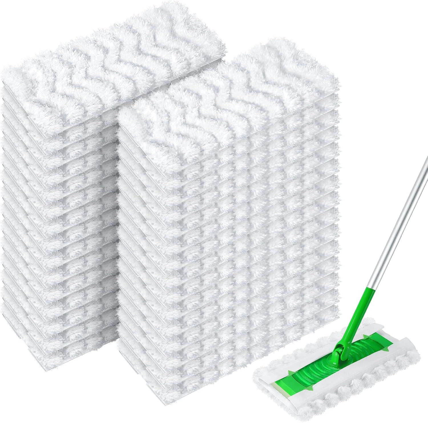 Dry Mop Pads or Swier Sweep and Mop, Heavy Duty Pet Dry Sweeper Reills, Sweeping Cloths or Cleaning Hardwood loor Dust and Hair, Disposable, Unscented, 30 Count - Image 1