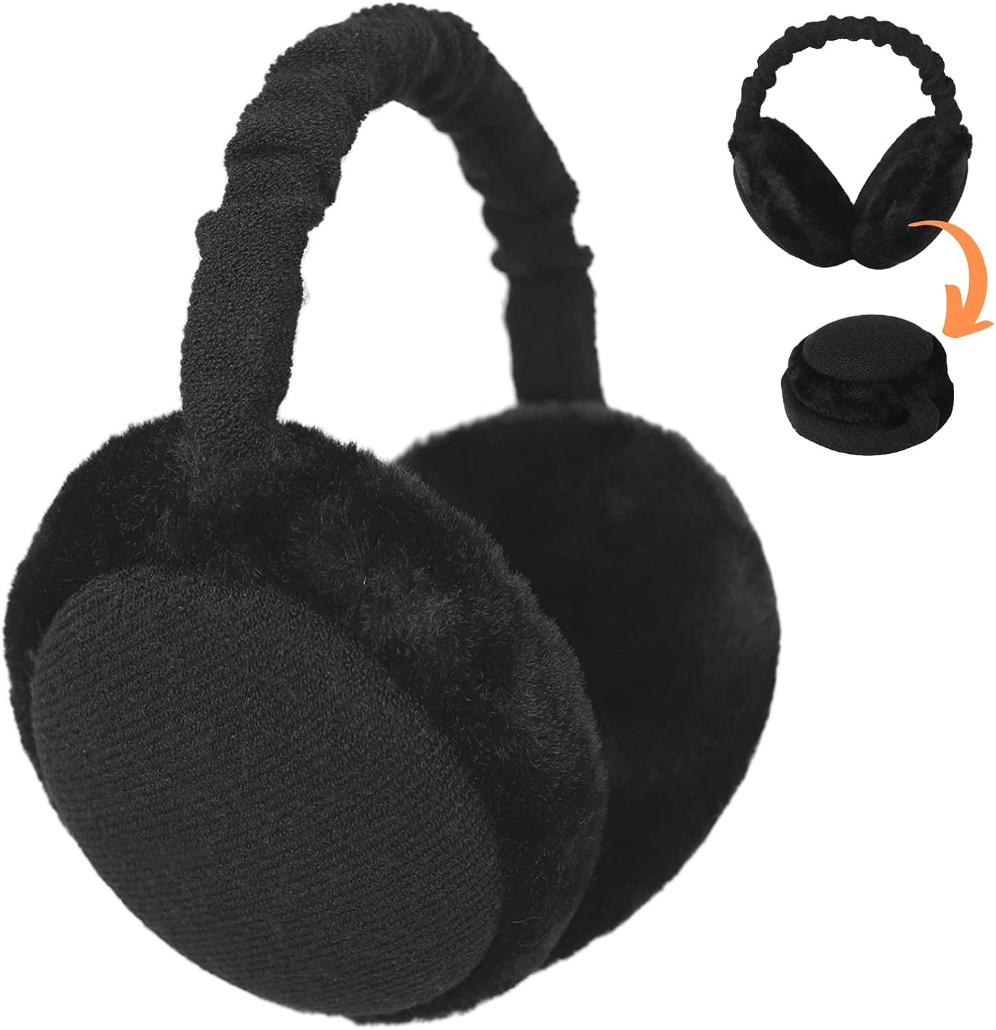 Premium Earmus or Women Winter oldable & Adjustable Ear Warmers Thermal Ear Covers - Image 1