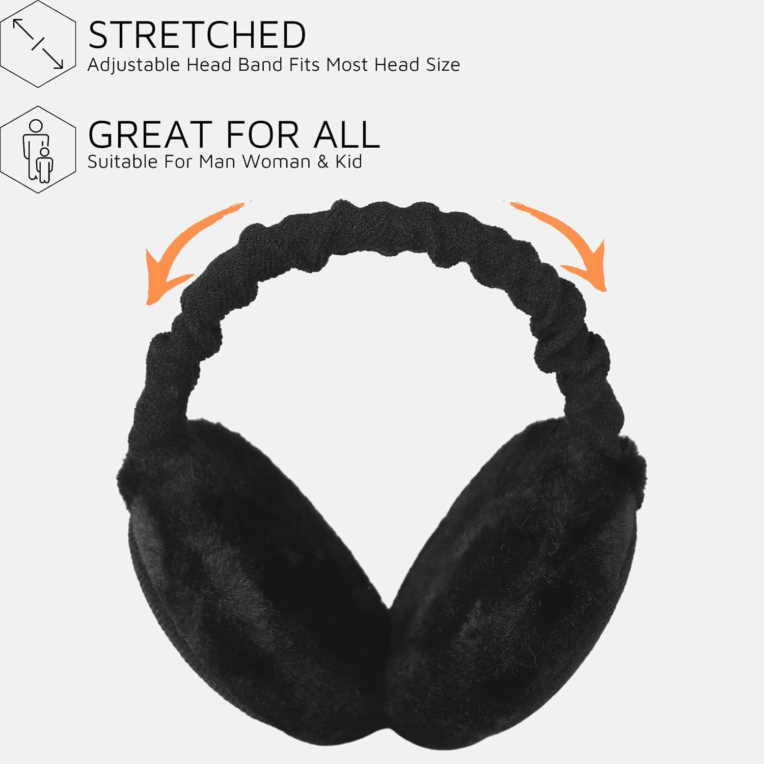 Premium Earmus or Women Winter oldable & Adjustable Ear Warmers Thermal Ear Covers - Image 2