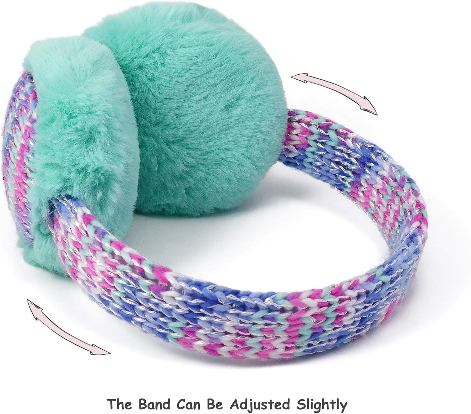 Kids Knit Earmus Winter Outdoor urry Ear Warmers or Boys Girls rom Toddler to Big Kids - Image 6
