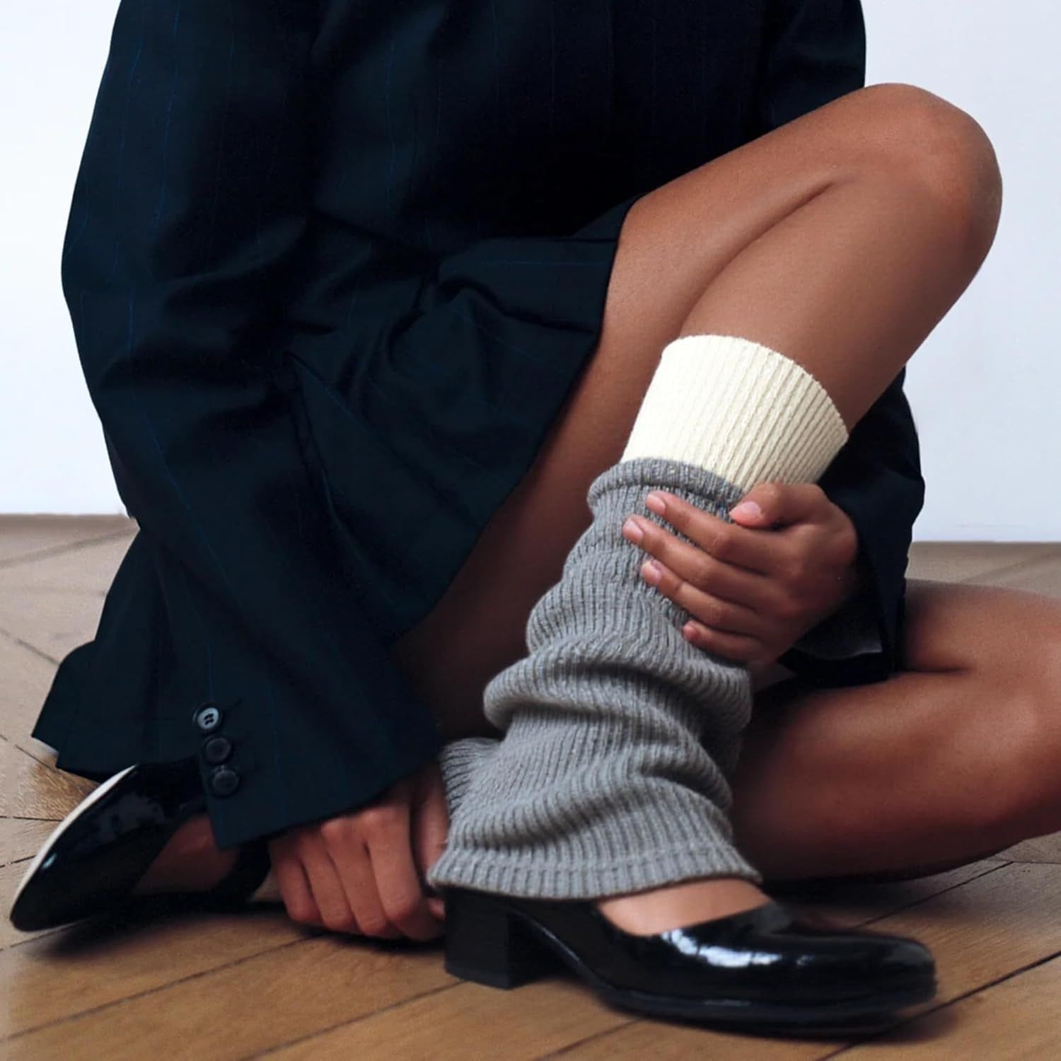 Women's Leg Warmers Wool Blend, Leg Warmers or Girls, Ribbed Knit Thermal Ankle Warmers and Boot Cus or Winter - Image 3