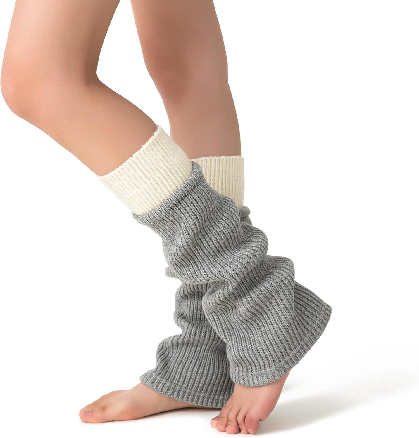 Women's Leg Warmers Wool Blend, Leg Warmers or Girls, Ribbed Knit Thermal Ankle Warmers and Boot Cus or Winter - Image 4