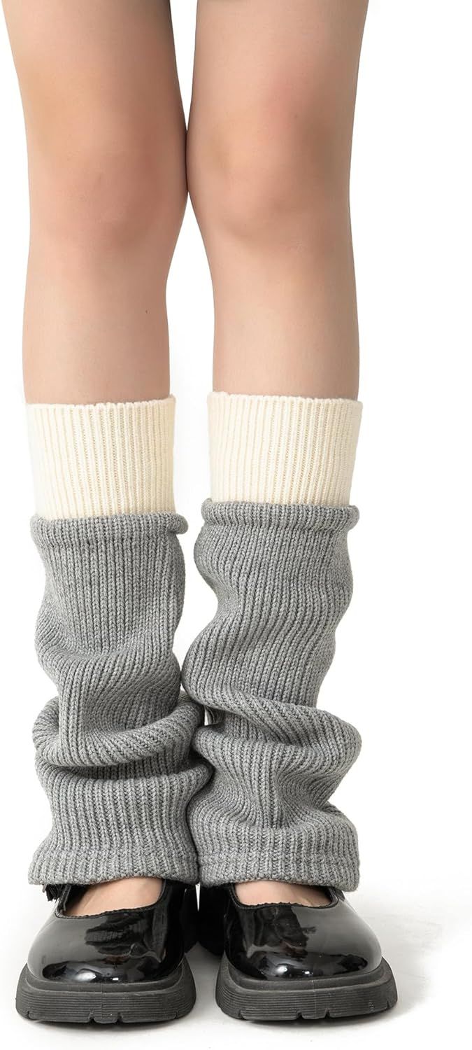 Women's Leg Warmers Wool Blend, Leg Warmers or Girls, Ribbed Knit Thermal Ankle Warmers and Boot Cus or Winter - Image 5