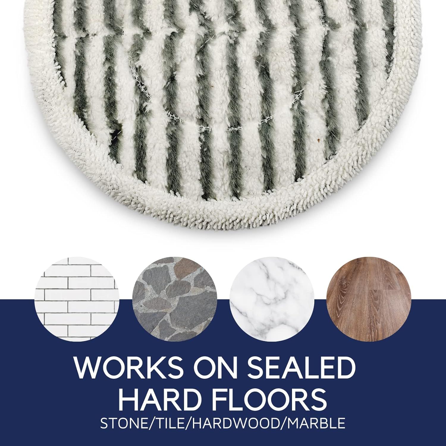 Steam & Scrub Mop Pads or Shark S8201 S8001 S7001 S7201 S7000AMZ S7000 S7005 S7020 S7001C Steam & Scrub Mop Dirt Grip Steam Mop Replacement Pads - Image 4
