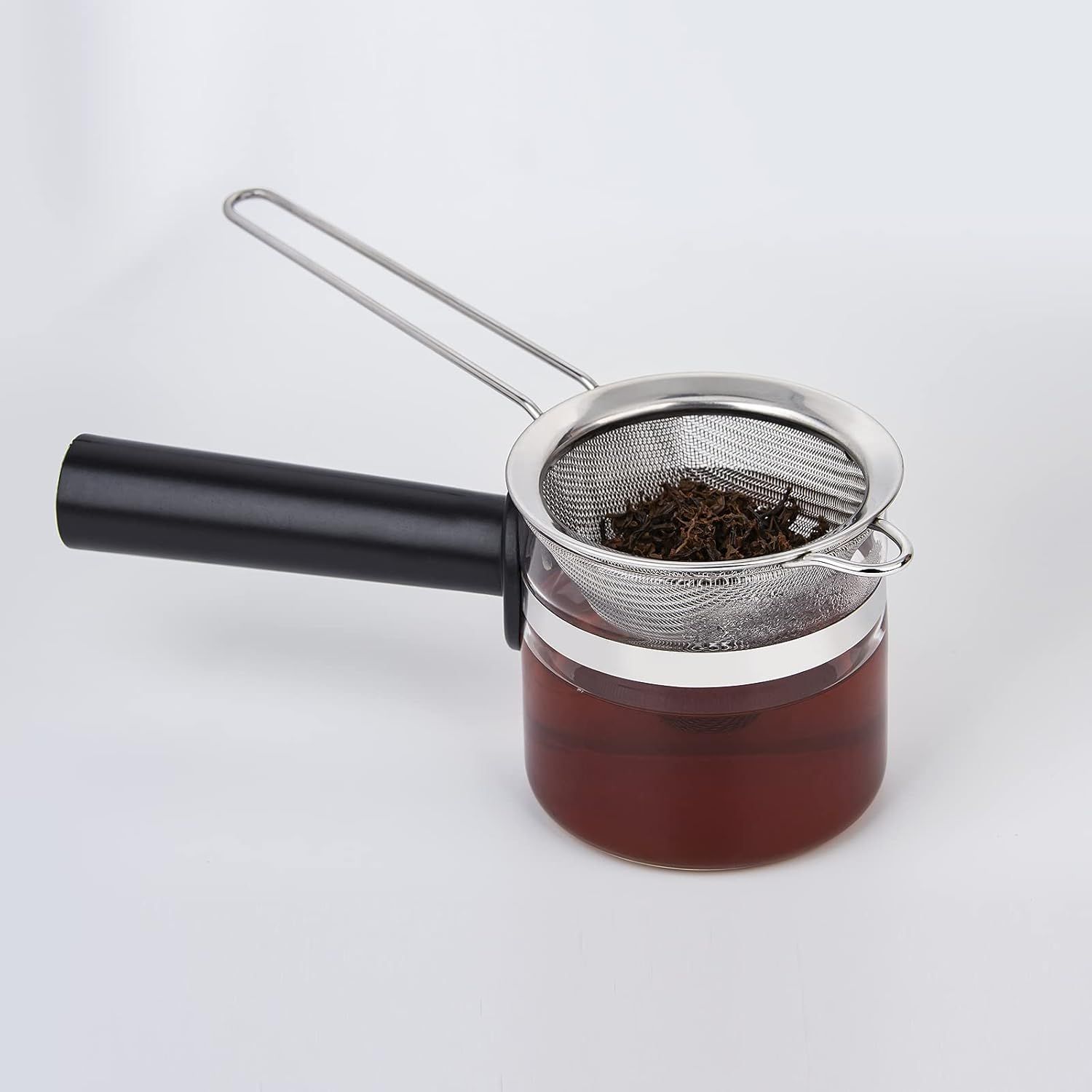 2 Pack Stainless Steel 18/8 Small ood Strainer, ine Mesh Sieve with Long Handle, Cocktail Strainer or Cocktails, Tea Herbs, Coee & Drinks, Rust Proo & Great as Tea Strainer, 3.5inch - Image 7