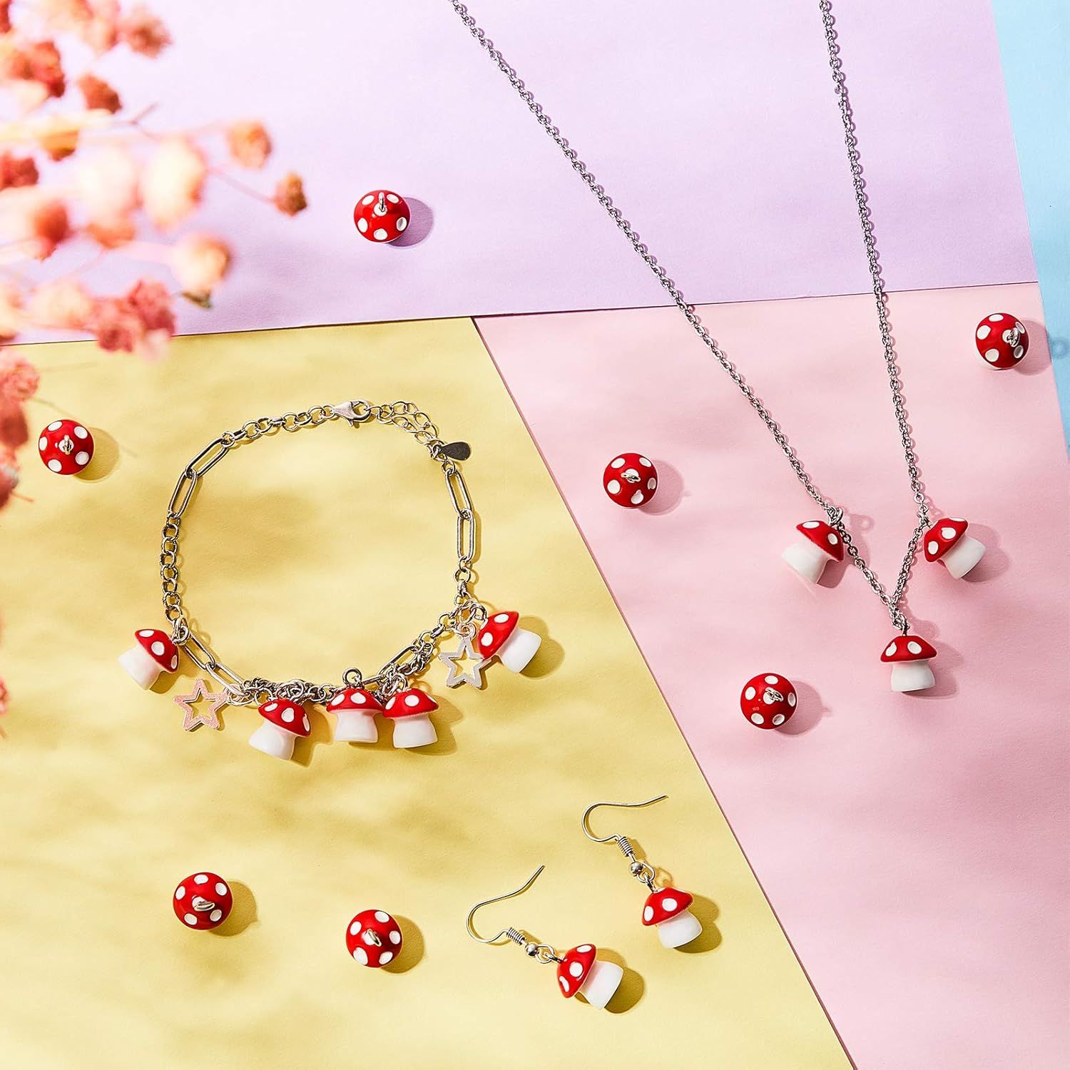 50 Pieces Resin Charm Pendant Jewelry inding Charm DIY Decor Making Resin or Women Bracelet Necklace Earrings Keychain Crat - Image 6