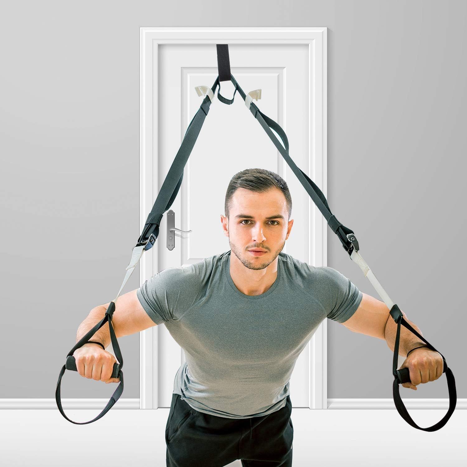 4 Pieces Door Resistance Bands Cable Door oam Exercise Training Strap or Workout itness - Image 5