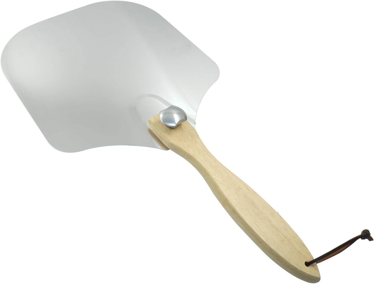 Biaungdo 12 Inch Aluminum Metal Pizza Peel, Pizza Spatula Paddle with Foldable Wood Handle for Oven - Image 5