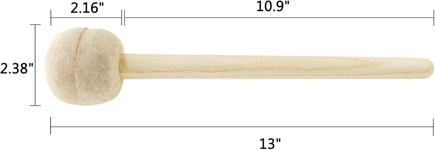 Biaungdo 2 Pack Drum Mallet, 13