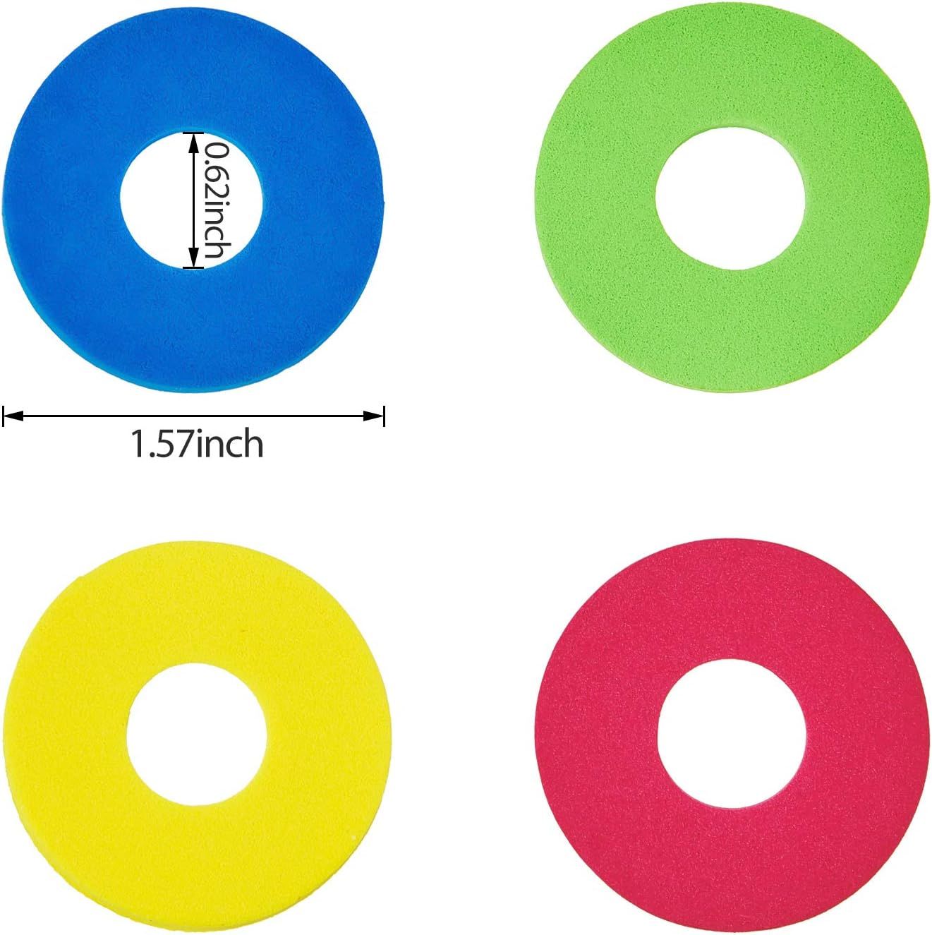 36 Pieces oam Disc Shooter Spare lying oam Disc Toy or Remote Control Robot Toy, Red, Blue, Yellow, Green - Image 2