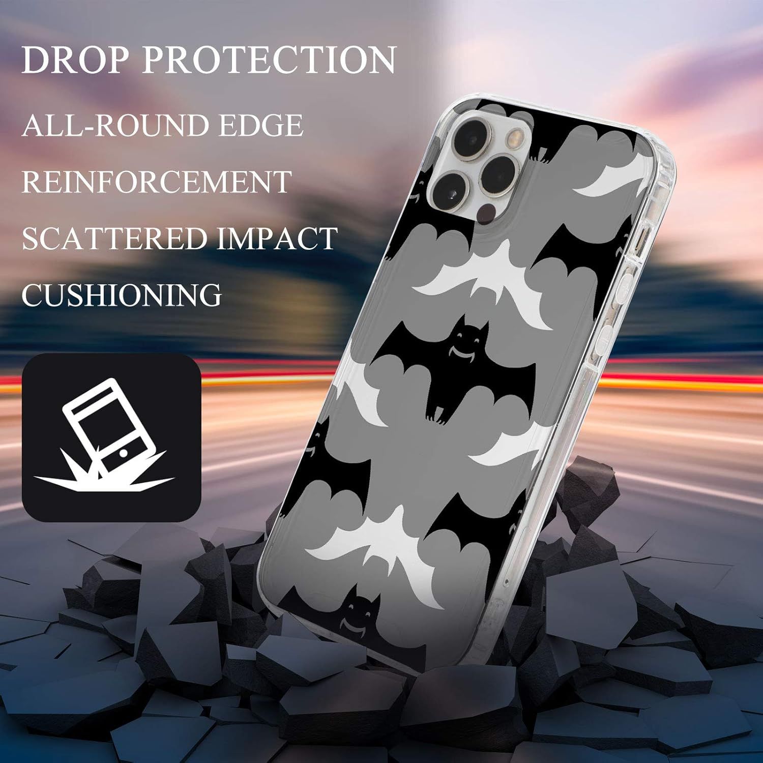 4 Pieces Clear DIY Phone Case Compatible with iPhone 12/12 Pro 6. 1 Inch Transparent Epoxy Resin Anti-Slip Mobile Phone Junk Cases Including 2 Hard Shells and 2 Sot Shells - Image 4