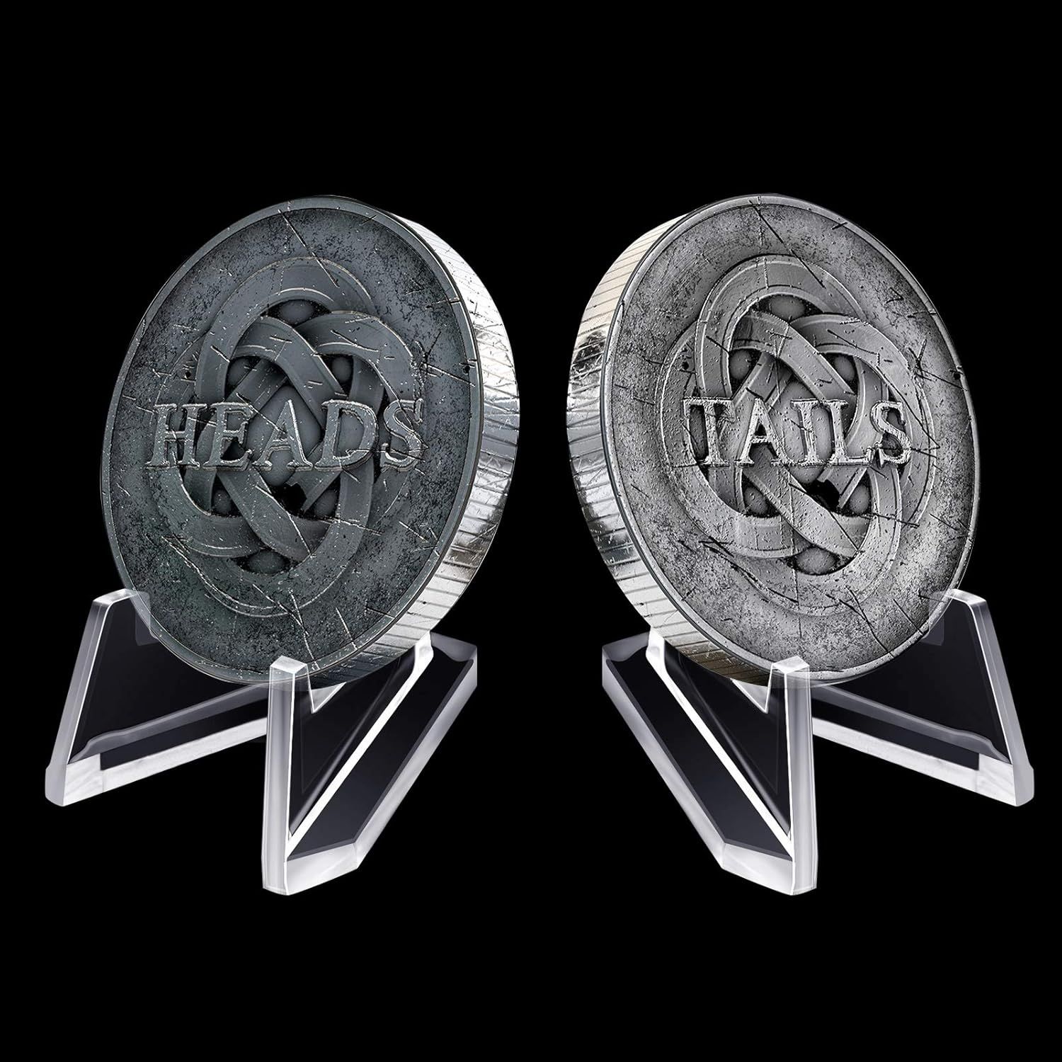 45 Pieces Coin Stand Mini Acrylic Easel Stands Coin Display Easel Holder or Displaying Pocket Watches Capsules Challenge Medals, 1.4 Inch Tall - Image 4
