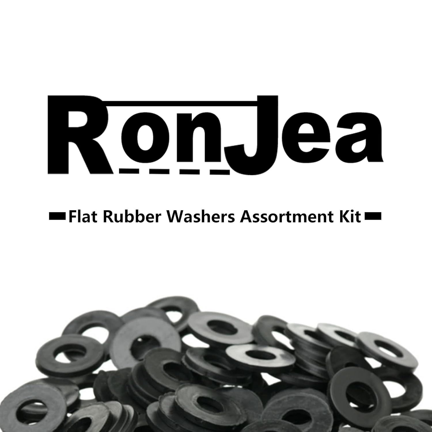 200 Pcs lat Rubber Washers Assortment Kit: Black Rubber lat Washer or Bolts/aucets/Screws/Garden Hose/Plumbing, 5 Sizes - Image 6