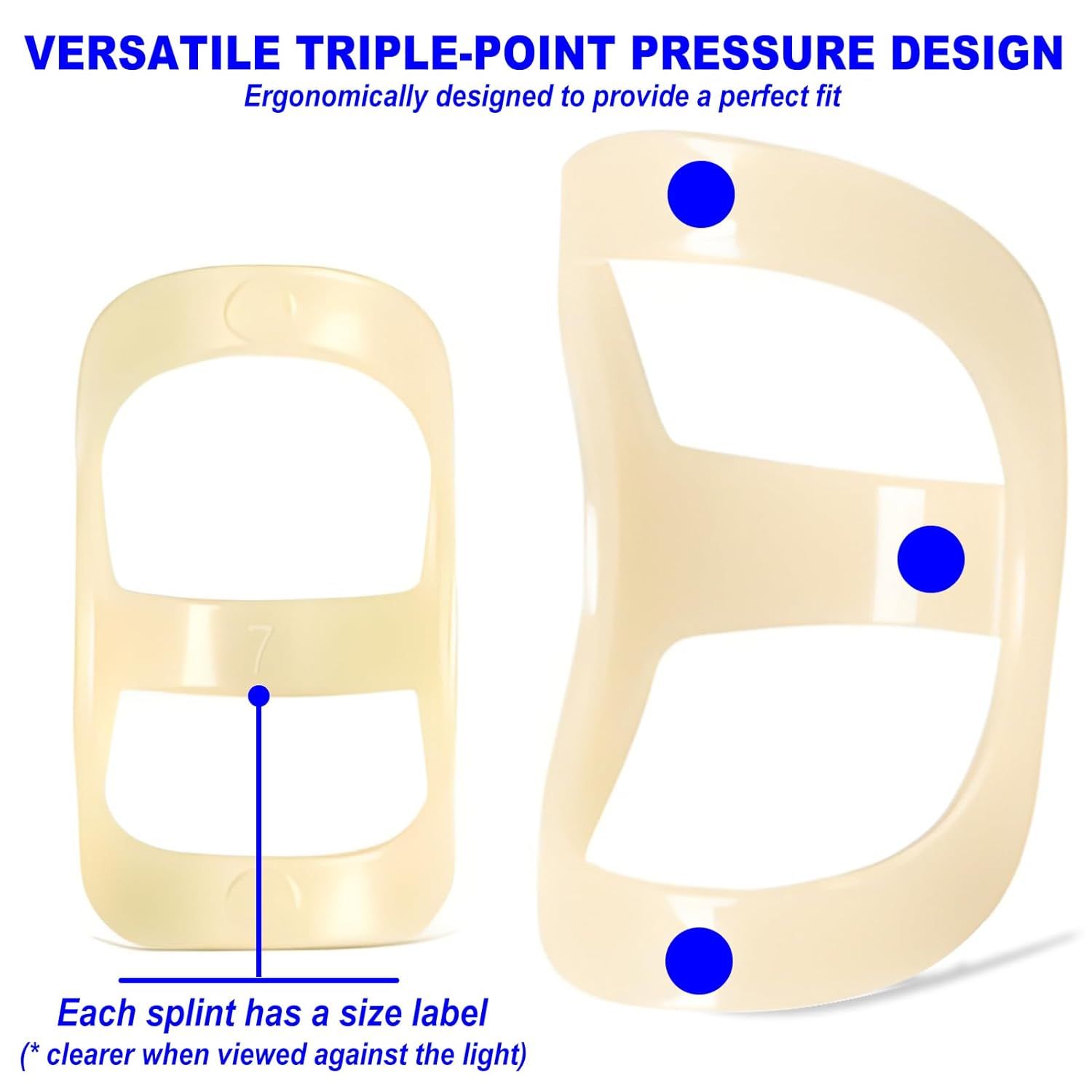 6Pcs Oval inger Splints, Trigger inger Splint or Trigger/Mallet/Arthritis/Straightening, inger Brace Support, Pack o 1 Size (#4) - Image 4