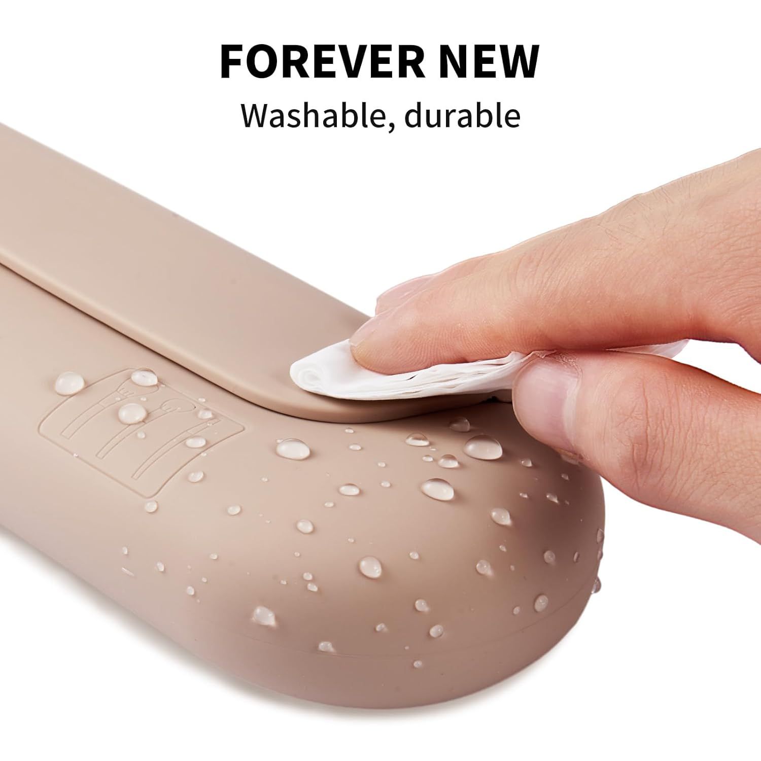 Silicone Makeup Brush Holder Travel Cosmetic Bag：Sot Portable Cosmetic ace Brushes Holder with Upgrade Anti-all Out Magnetic Closure, Large Travel Makeup Brush Case - Walnut - Image 5