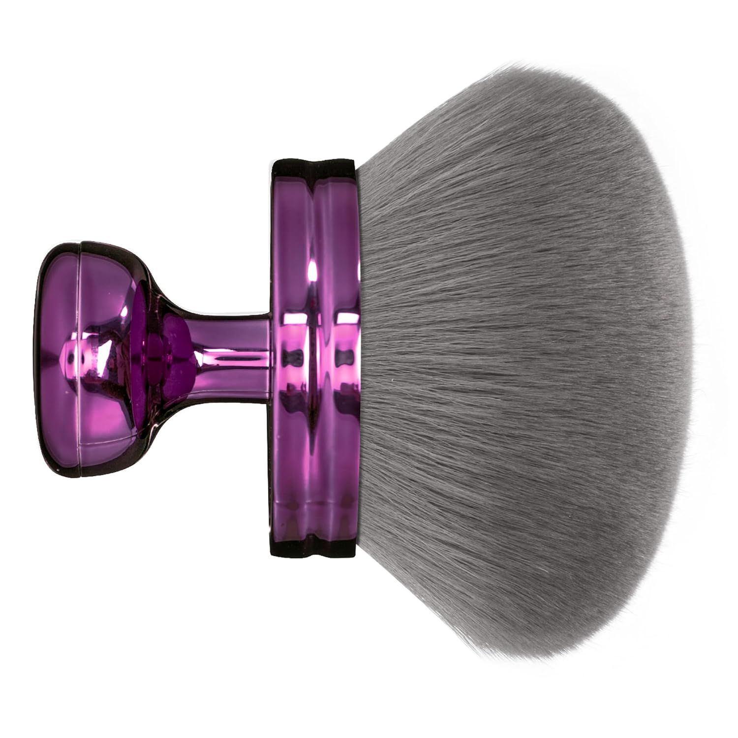 Blend & Blur Extra Large Body Makeup Brush or Sel Tanner,Leg Makeup & Bronzer Sel Tan Applicator, 3.2inch Wide Round Head Kabuki Brush or Application with Drawstring Bag (Purple) - Image 1