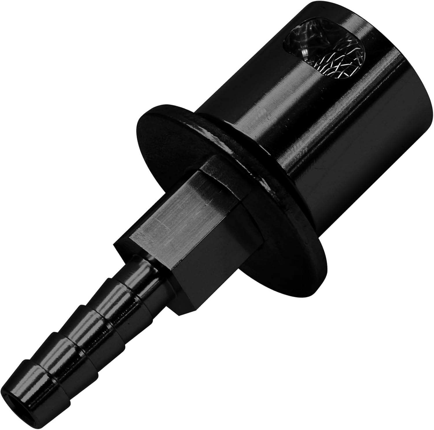 Biaungdo Black Fuel Tanks Remote Mount Vent Valve, 5/16 Inch Hose Barb Size Tank Vent Line Replacement Part - Image 1