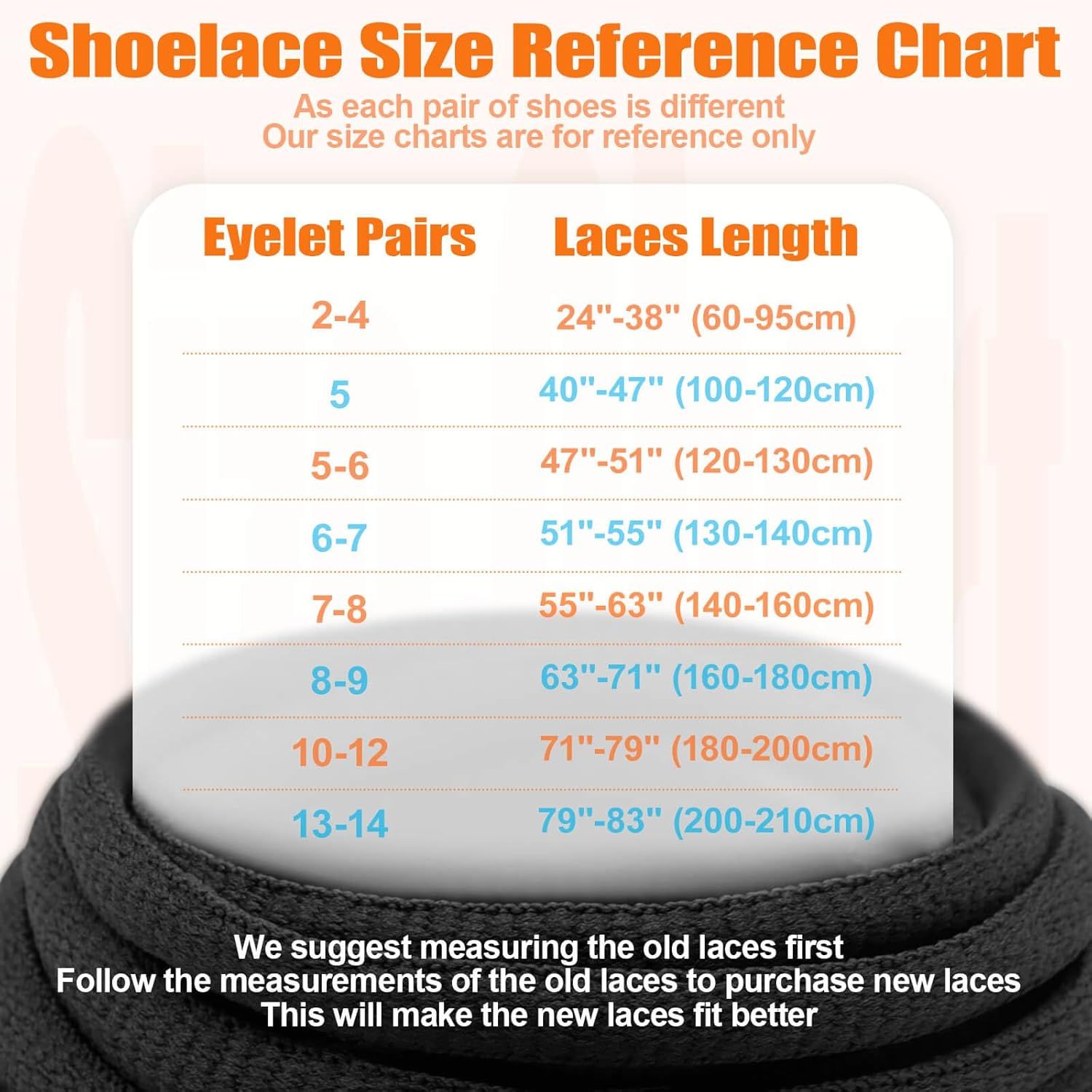 2Pair Oval Shoes laces 42 Colors Hal Round 1/4