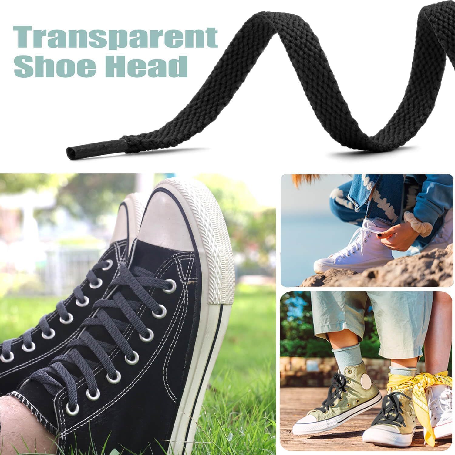 2 Pair lat Shoe laces 5/16