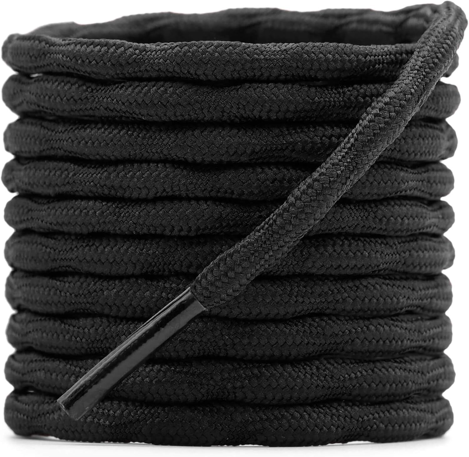 2 Pair Round Wave Shape Non Slip Heavy Duty and Durable Outdoor Climbing Shoelaces Hiking Shoe Laces Shoestrings - Image 1
