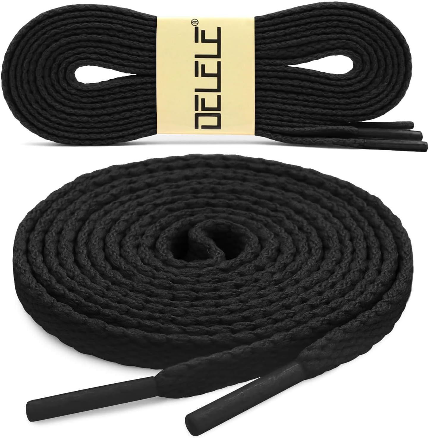 lat Shoe Laces or Sneakers: 6/25 inch Narrow Athletic Shoelaces 2 Pair - Image 2