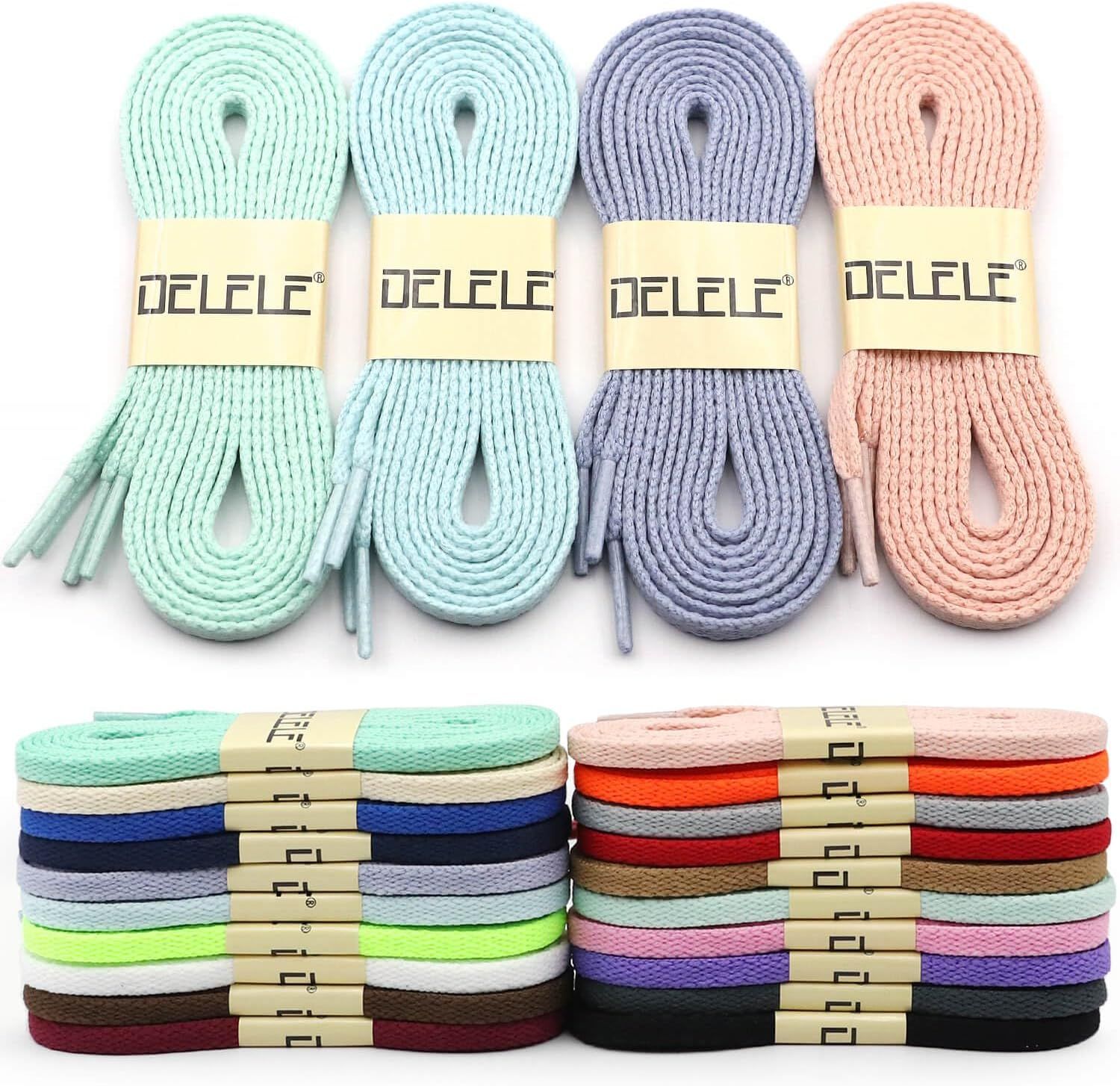 lat Shoe Laces or Sneakers: 6/25 inch Narrow Athletic Shoelaces 2 Pair - Image 8