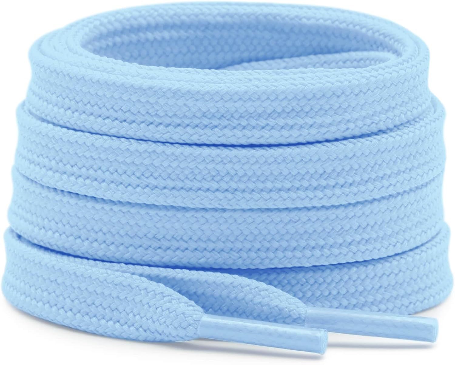 Solid lat Shoe Laces: Hollow Thick Shoelaces or Sneakers 2 Pair - Image 1